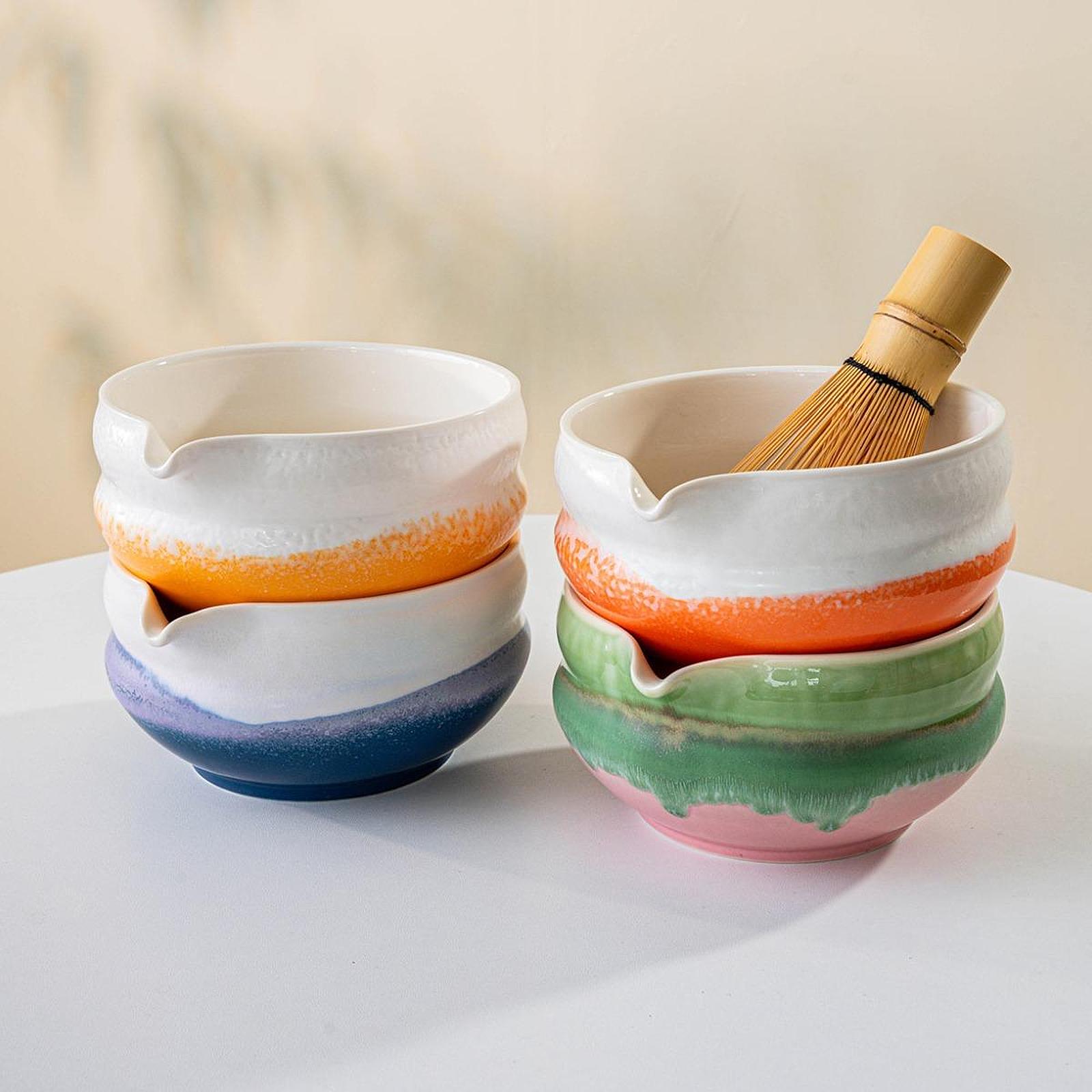 Matcha Bowl Chawan - Ciotola in ceramica Matcha con beccuccio