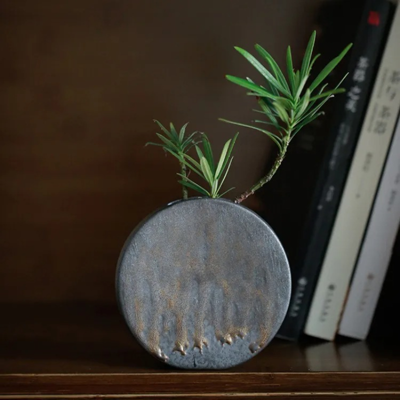 Ikebana Vase Kenzan - Abstract Ikebana Vasi in ceramica Cerimonia