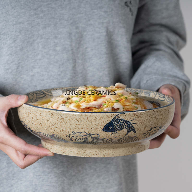Matcha Bowl Chawan - Ciotola da zuppa in ceramica retrò