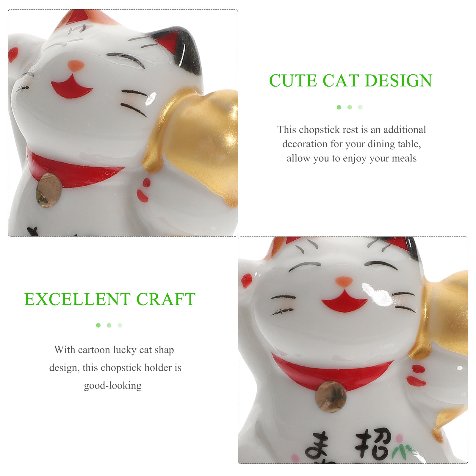 Statuetta di Gatto in Ceramica - Chopstick Rest Ceramic recensione e prezzo