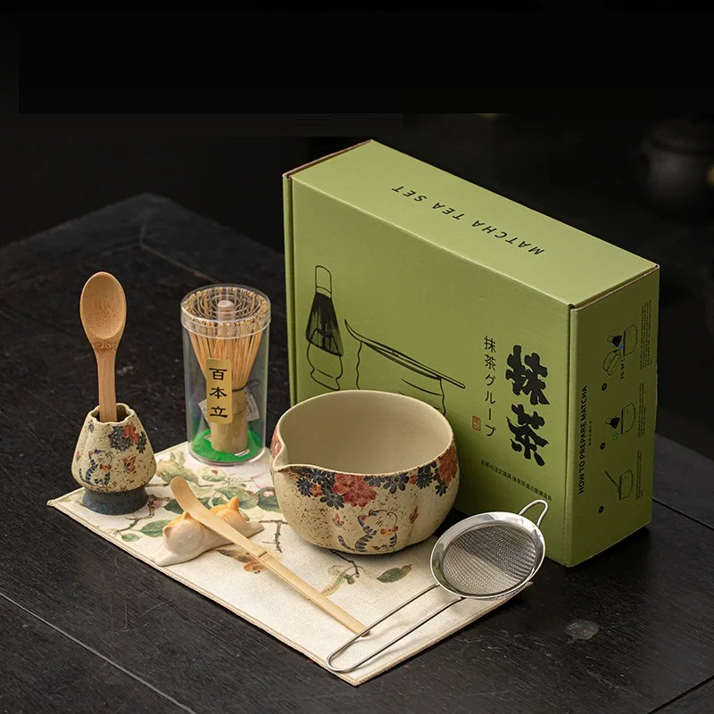 8PCS Selo giapponese rosso Mat - Matcha Bowl Chawan recensione e prezzo